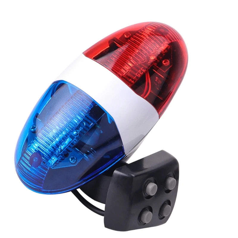 LED Warning Bike Polices Light Electric Horn Siren Children Bike Scooter Cycling Lamp Bicycles Accessories Enduring