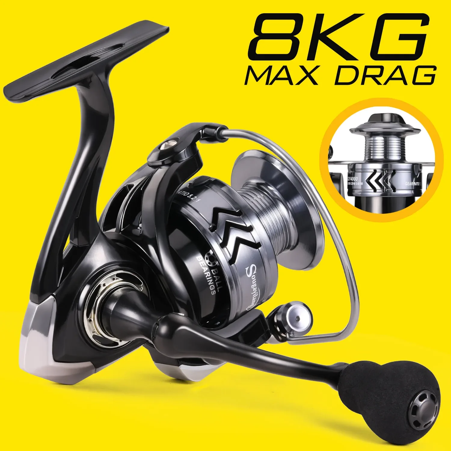 Sougayilang Spinning Fishing Reels, Carbon Fiber Lebanon