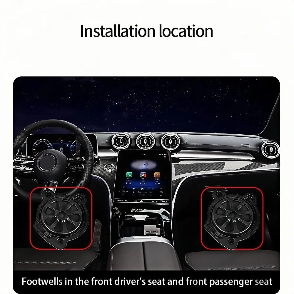 벤츠 W206 GLC X254 시리즈 차량용 고품질 트위터 베이스혼 오디오 미드레인지 라우드스피커 서브우퍼 스피커 개조