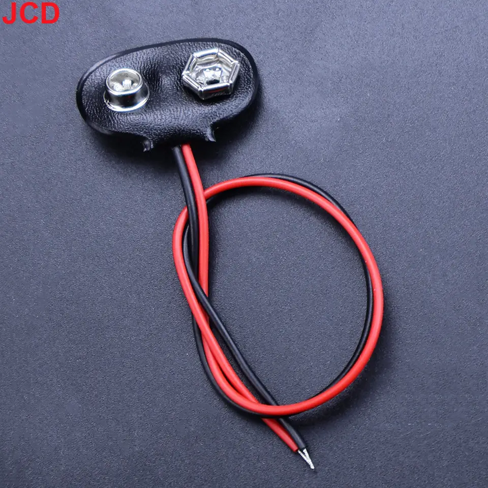 5pc 9V Battery Connector Power Clips DC Jack Male Female Alligator Snap Adapter Wire Holder Cable 9 Volt Lead Socket Plug Barrel image 13