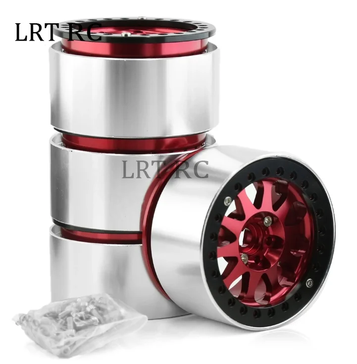 

4pcs Metal 2.2" Beadlock Wheel Rim Wheel Hub for 1/10 RC Crawler Axial SCX10 Pro Wraith Capra RR10 RBX10TRX4 D90
