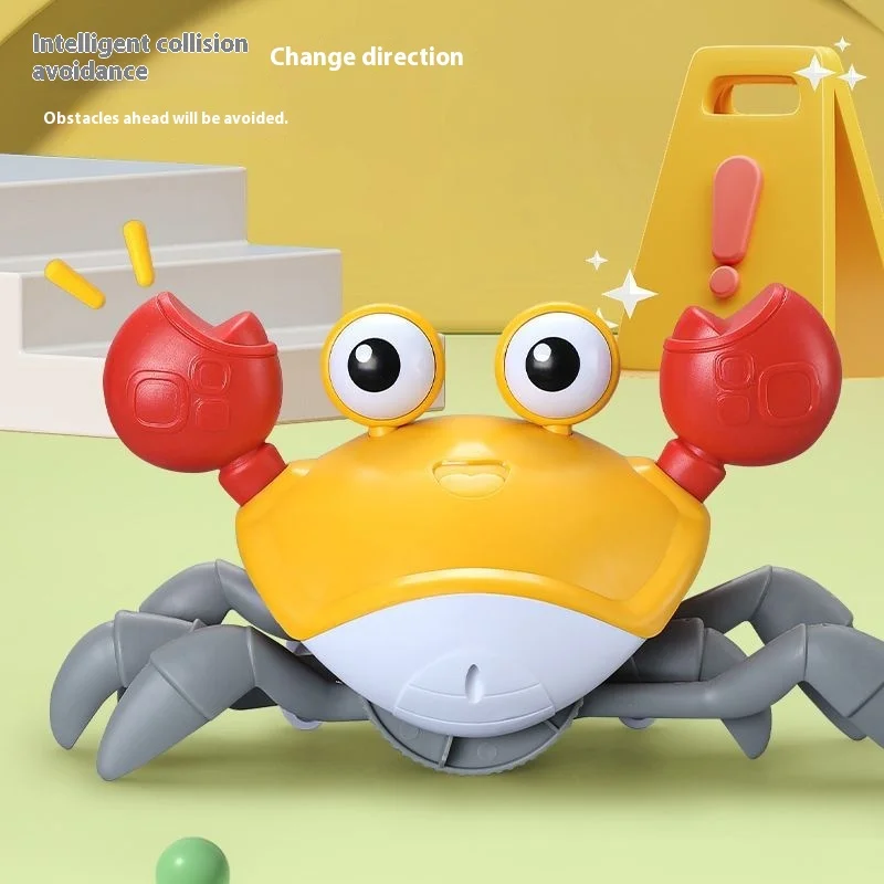 Dancing Crab Escape Crabs Baby Crawling Crab Musical Dancing Moving Toy Run Away Toy for Babies Crawling Interactive Toys Gift 3