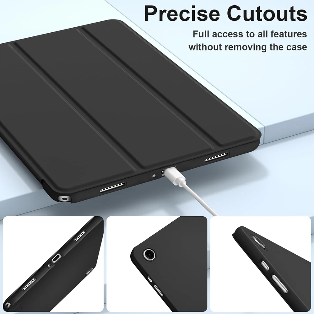 Slim Shockproof Tablet Case with Auto Wake/Sleep and Foldable Design