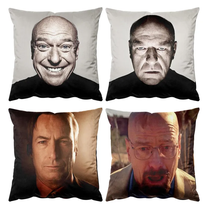 

Gaslight Gatekeep Girlboss Set of 4 Dean Norris' Reaction Hank Staring Meme Throw Pillow Cushion Covers Pillowcases 45cm x 45cm