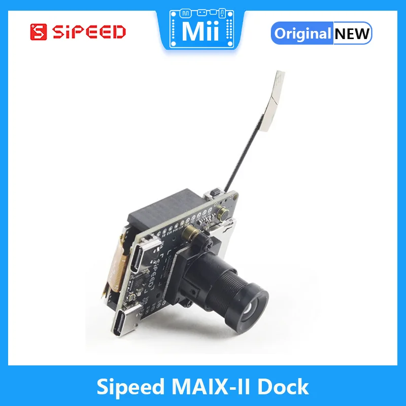 Sipeed MAIX-II Dock is an AIoT vision Board, Allwinner V831, wifi, 2 Million Pixel Camera, 1.3 Inch Screen