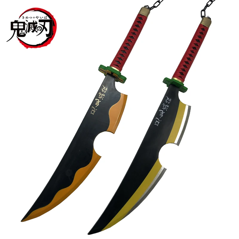 Anime Cosplay Kimetsu No Yaiba Katana Arma Originale Demon Slayer Spada Nuovo Uzui Tengen Kyoujurou Tanjirou Spade 80Cm