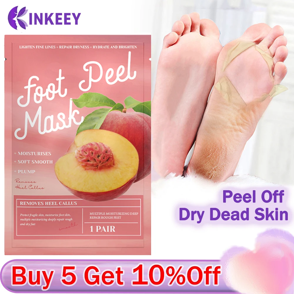 Exfoliating Foot Mask Foot Peel Mask Peeling Dead Skin Remover Calluses Anti Cracked heels Moisturizing Pedicure Socks Foot Care