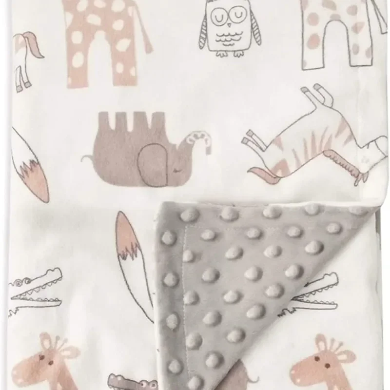 Winter Baby Swaddle Blanket Swaddling Soft DouDou Velvet Blanket Photography Accessories Bedding for Newborn Baby Items 4