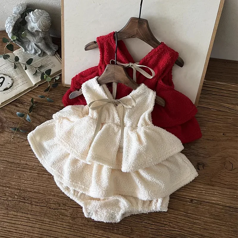 Winter Baby Girls Cotton Bodysuit Dress