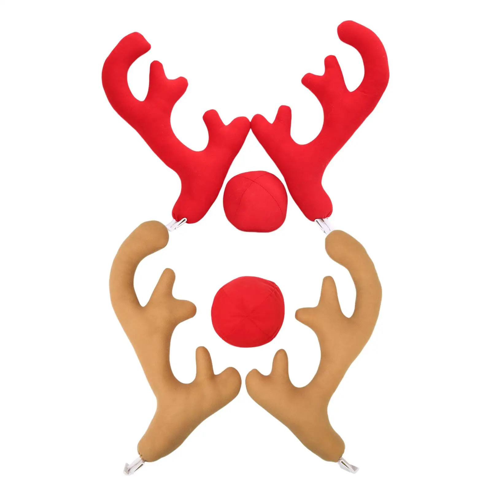 

Xmas Christmas Car Reindeer Antlers and Nose Decorations Holiday Supplies