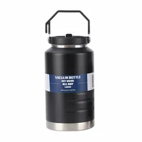 Leak-Proof 2L Thermal Water Bottle Large Capacity Portable Drinks Bottle Stainless Steel Thickened Outdoor Insulated Mug Hiking