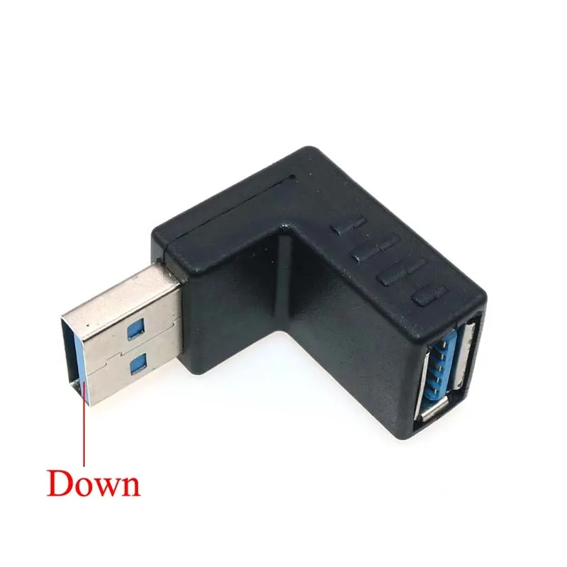 YuXi 90/180 �� ���� ������ �ޱ� USB 3.0 A ��-�� ����� Ŀ����, ��Ʈ�� PC ��ǻ�� ����� �÷��׿�, 1PC