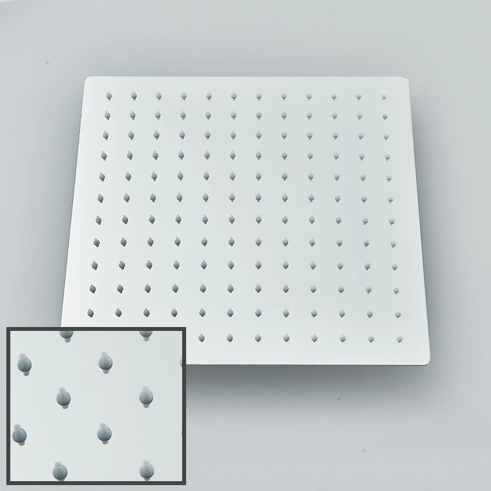 Ultrathin Chrome Rainfall Shower Head Wall Mounted