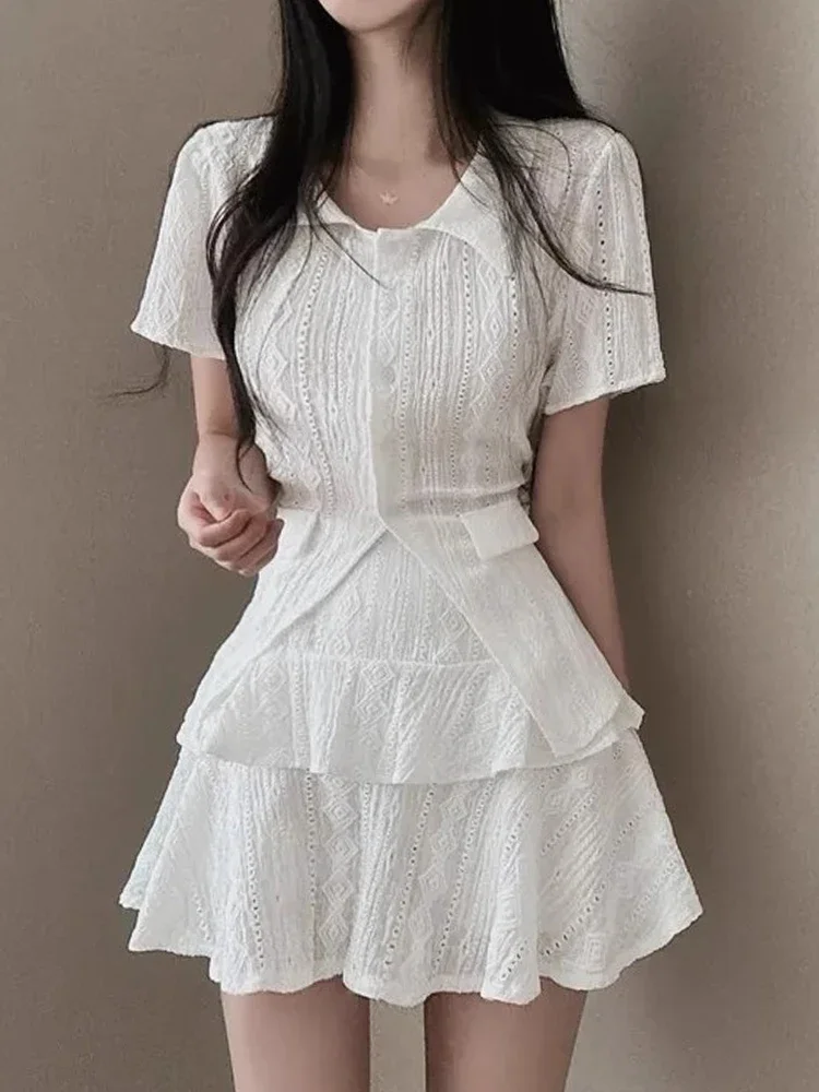 Collared Lace 2 Piece Set main image 1