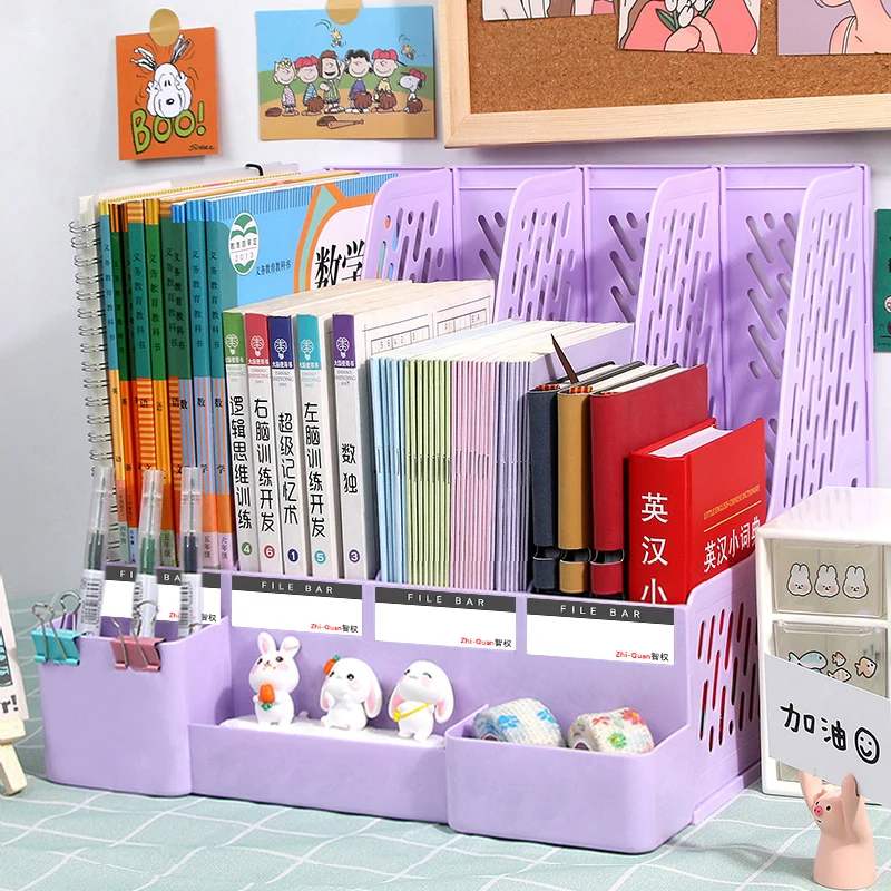 Detachable Large Capacity File Frame Odorless File Storage Box Divided Office Storage Rack Student Only