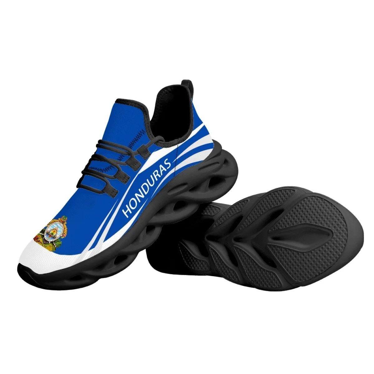 Men Blade Running Shoes Honduras Flag Printed Breathable Sneakers Shoes Fashion Antiskid Casual Sports Shoes Training Zapatillas
