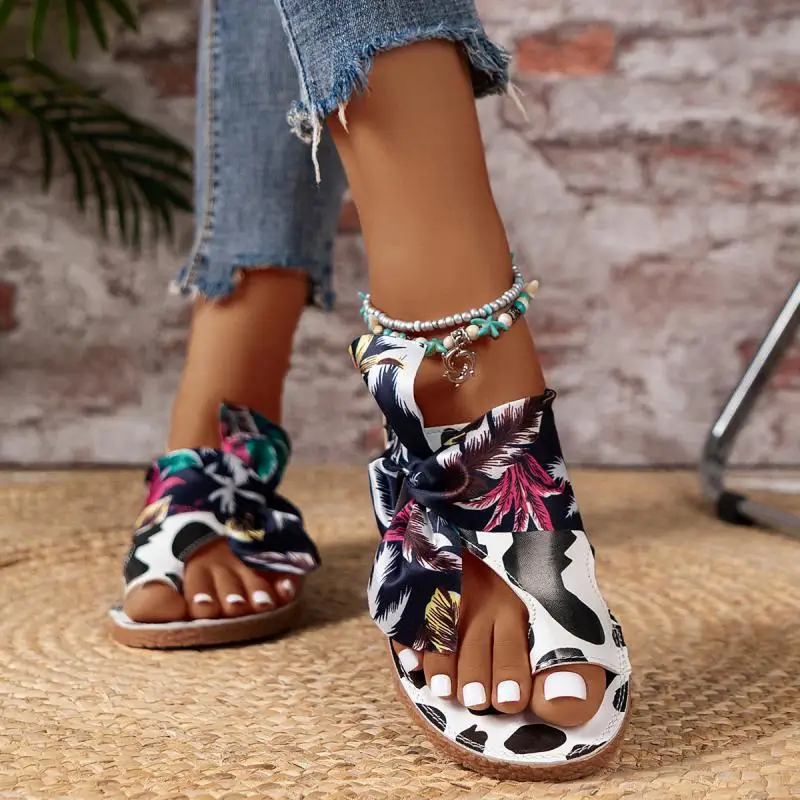 

2024 Women Sandals Orthopedic Wedge Heels Sandals Summer New Fashion Buckle Shoes for Women Beach Flip Flops Zapatos De Mujer 43