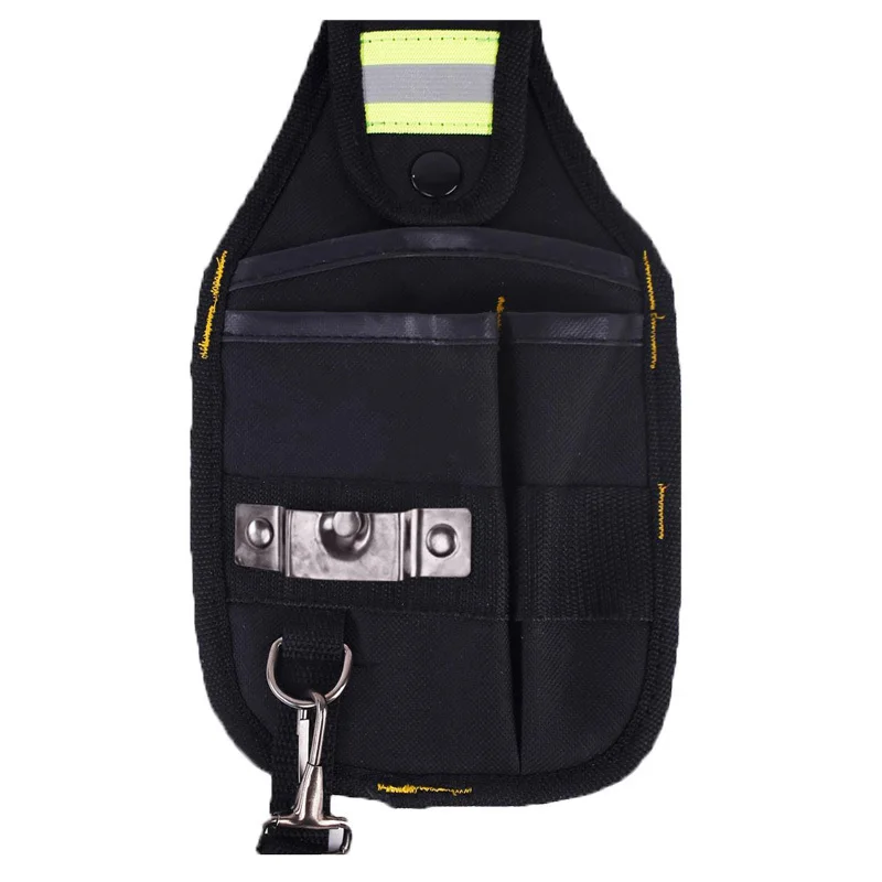 Tela Oxford fuerte y diseño de desgaste grueso, bolsa de herramientas ancha de electricista impermeable, Kit de soporte de cinturón, bolsillos, paquete de cintura