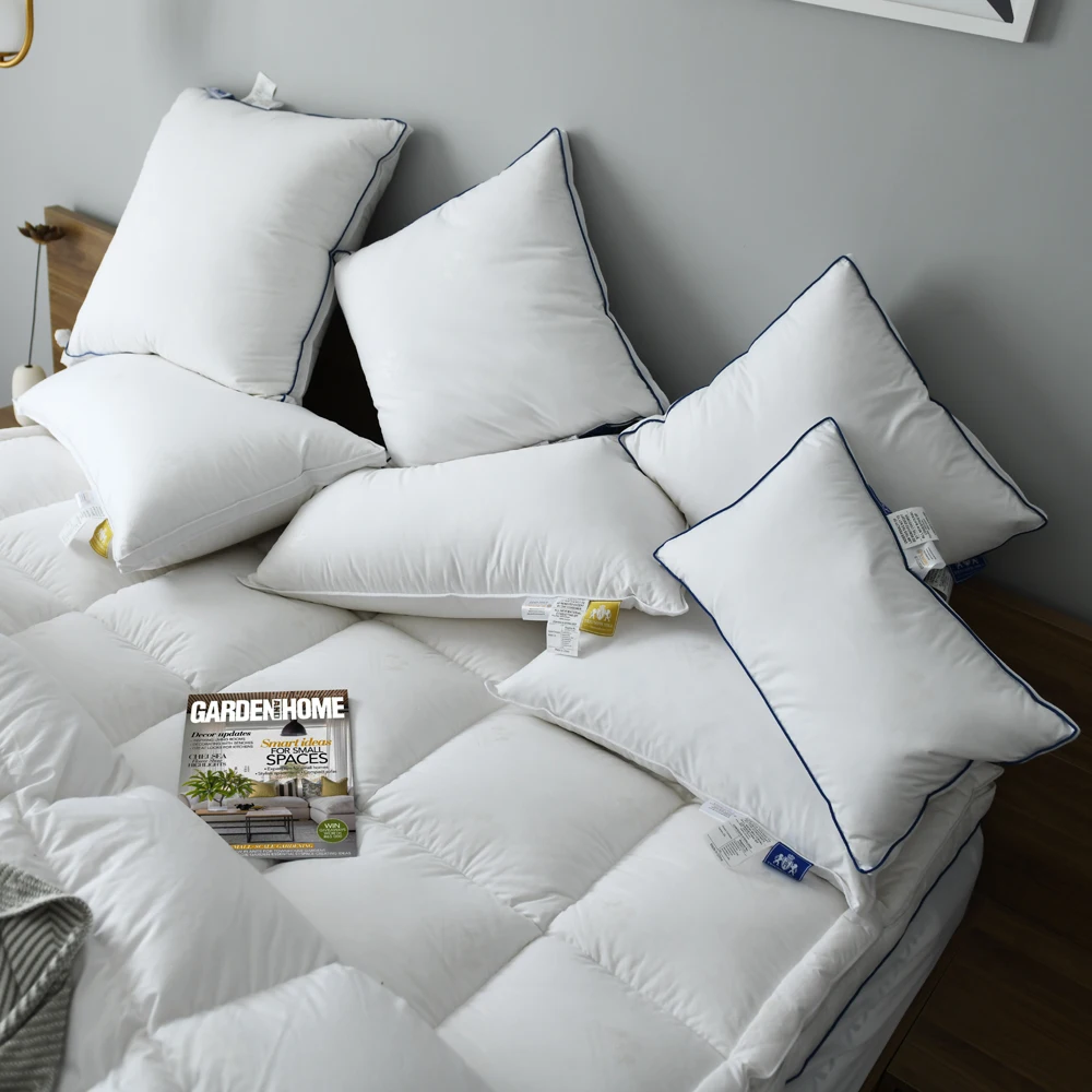 Down Pillow 100% Goose Down Feather Household Goose Down Pillow Single Size Five-Star Hotel Pillow Core To Help Sleep Pillow 2