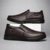 Men's Casual Slip-On Canvas Loafers, Orthopedic Walking Shoes with Arch Support for Pain Relief 4