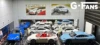1:64 G Fans Car Dioramas Parking Lot Led Lights Vehicle Display Collection Display Usb Connector Car Store Models 5