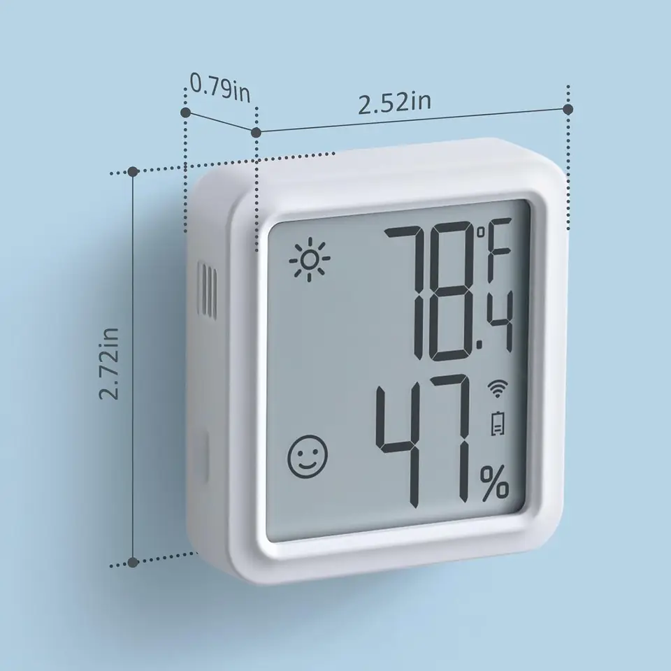 Thermomètre-Hygromètre WiFi Avec Sonde - Surveillance à Distance Sur Appli, Pour Serre, Aquarium, Frigo