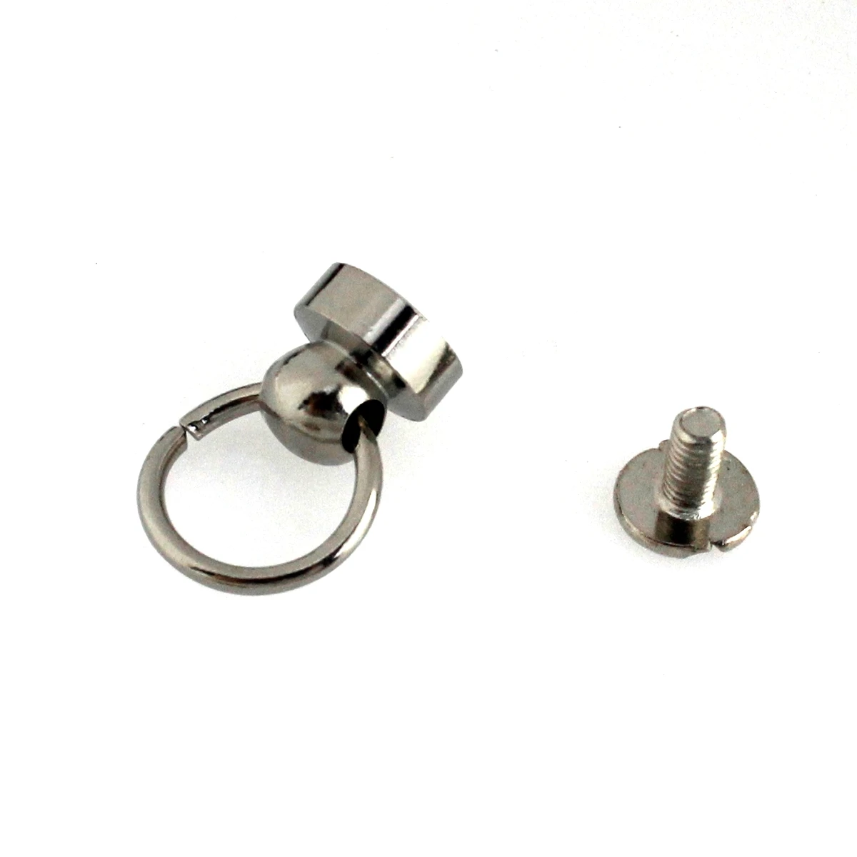 10 Stück Messing-Kugelbolzen mit O-Ring, Schraubverschluss, Nieten, Knopfverschluss und O-Ring für Bekleidung, Lederhandwerk, Gürtel, Geldbörsen-Dekoration – Detail 8