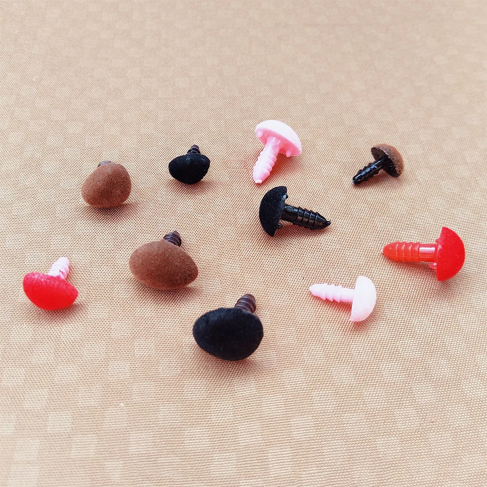 70pcs-Box Plastic Safety Nose craft supplies For Crochet Toys Knitting Dolls Amigurumi Crafts Pink/Red/Black/Brown Nose Animal For Teddy Bear