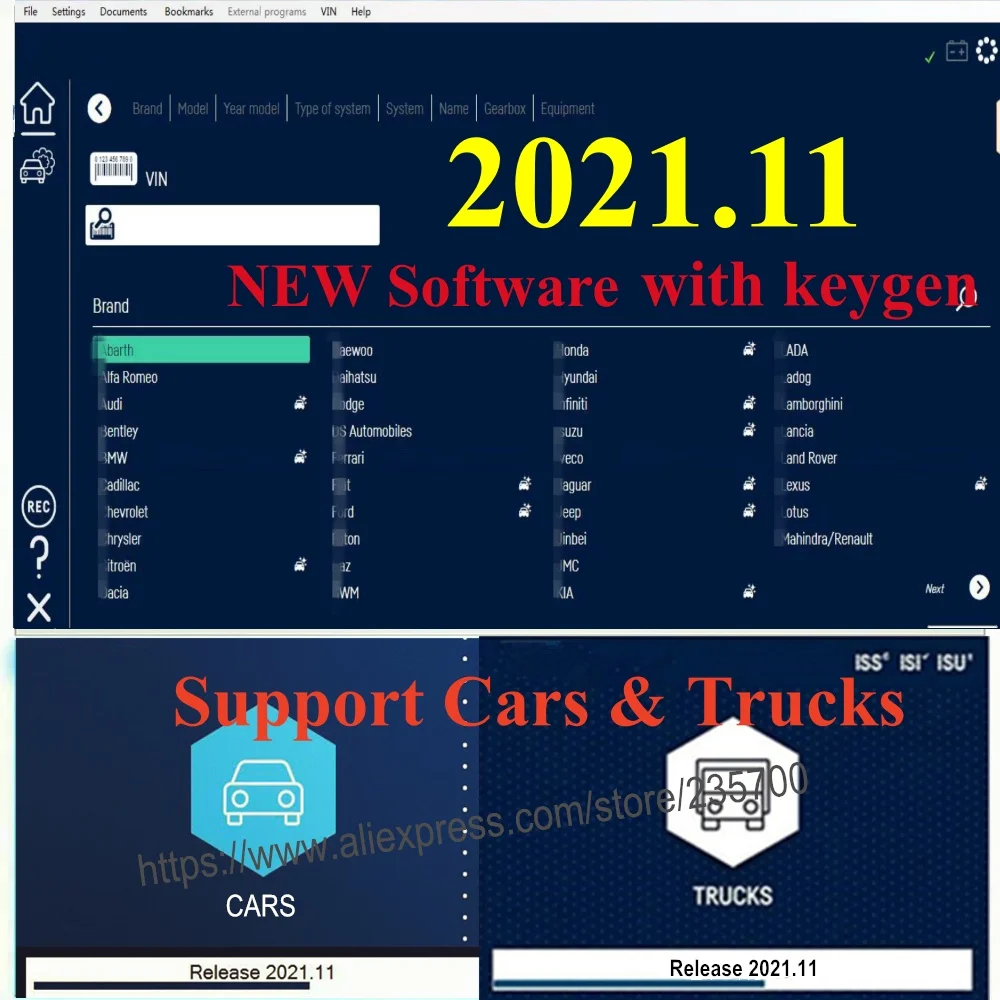 Car Repair Software for Delphis Newest R0 Free Activate R3 software Vd ds150e Cdp Support models Cars Trucks New Vci Obd2 Obdii car repair software