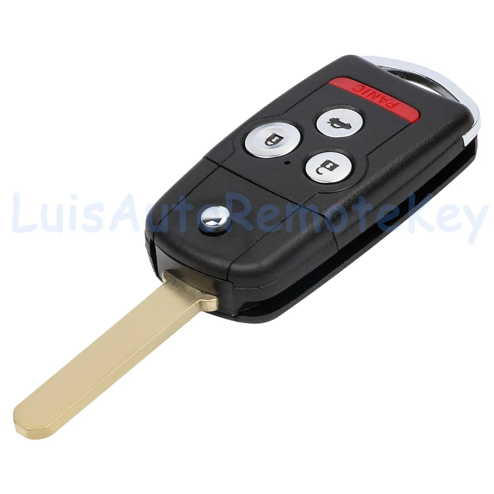 4 Buttons Flip Remote Car Key Fob 313.8MHz ID46 Chip FCC ID: OUCG8D-439H-A, N5F0602A1A, MLBHLIK-1T for Acura MDX RDX TSX TL ZDX