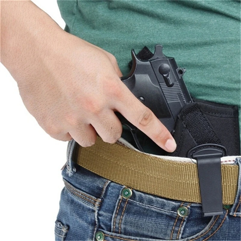 Tactical Holster Tactical Holster With Clip Bag IWB Left Right Universal Gun Bag Hidden Carrying Holster Outdoor Training Pistol For Male