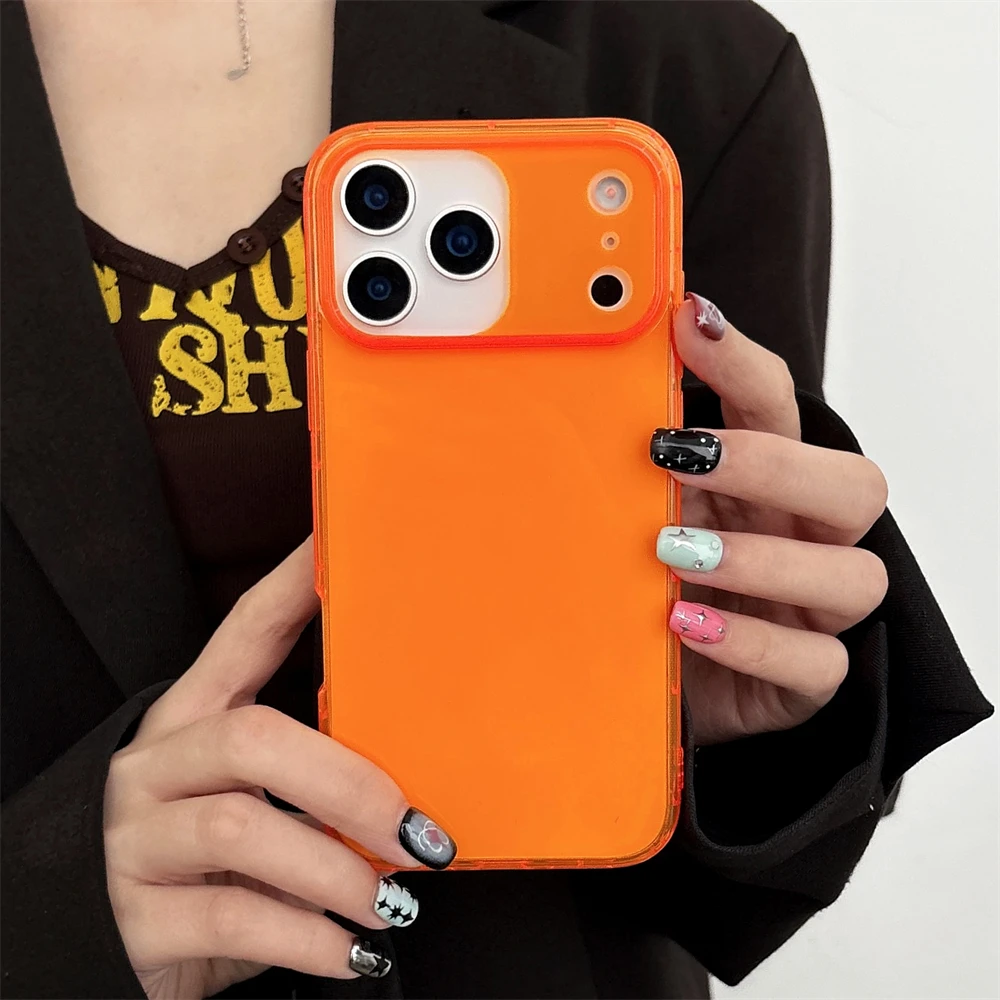 Fluorescent Candy Color Translucent Shockproof Phone Case - Ultra Thin and Slim Design