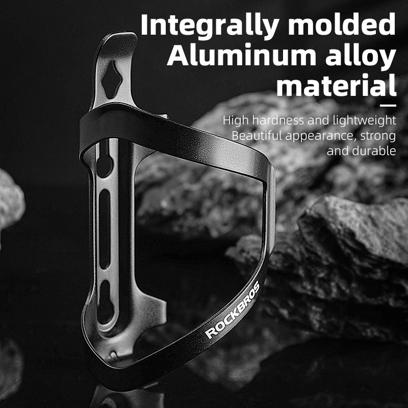 ROCKBROS Bicycle Bottle Cages Aluminium Alloy Cycling Bottle Bracket Ultralight Adjustable MTB Road Bike Water Holder