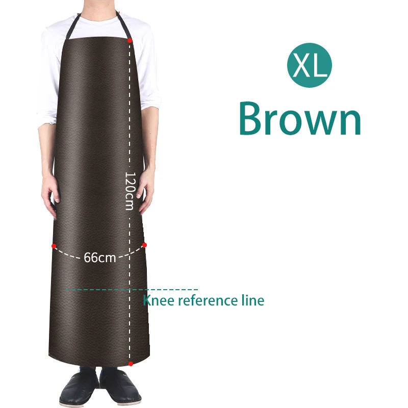 Waterproof Oil-Proof Leather Kitchen & Restaurant Apron