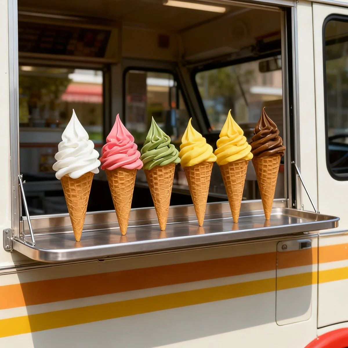 Large Realistic Ice Cream Replica for Photography, Display, and Decoration