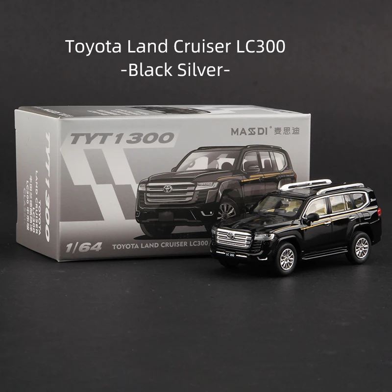 Massdi 1:64 도요타 랜드 크루저 LC80 LC300 자동차 모델 합금 SUV 오프로드 소형 다이캐스트 차량 장난감 컬렉션