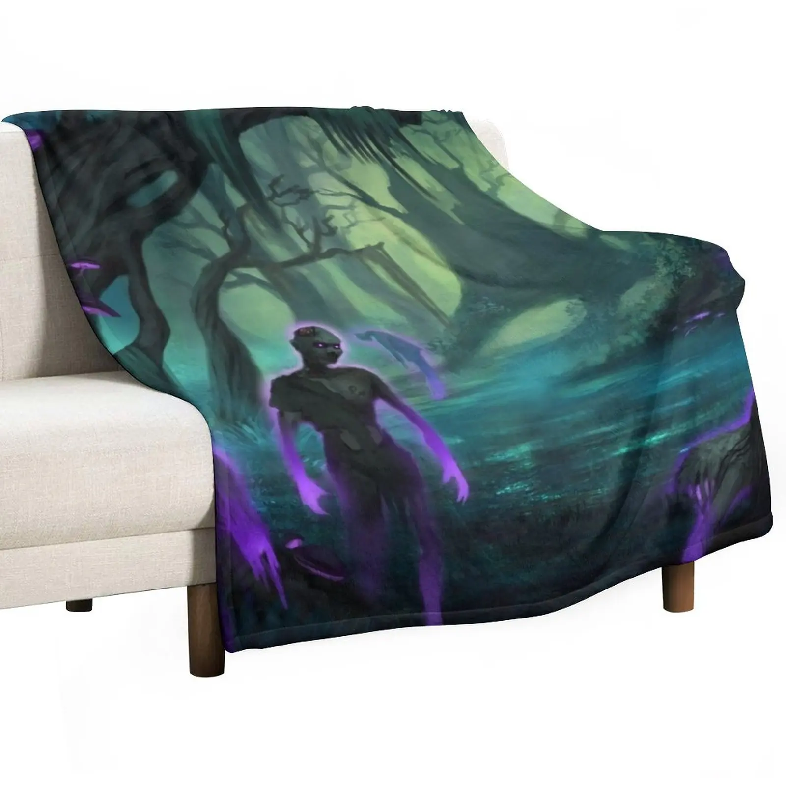 

Blood of the Moon Throw Blanket Plaid on the sofa Blankets For Sofas