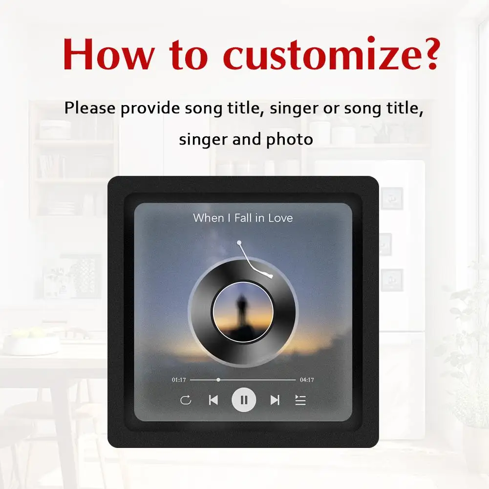 Personalized Refrigerator Stickers Built-in Music Player Spotify Album Fridge Magnet Customizable Refrigerator Magnet USB magnetic fridge magnets magnetic sticker magnetic fridge stickers refrigerator decor