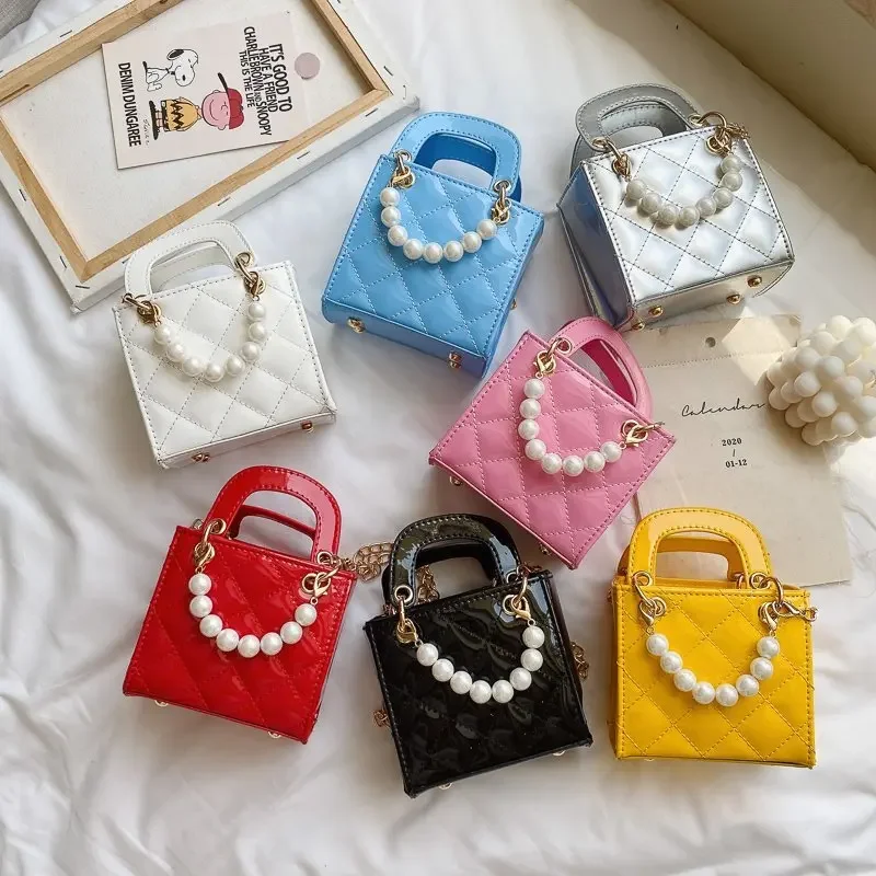 

Child PU Skin Bags Small Single Shoulder Bags Solid Color Simple Versatile Handbags Baby New Fashion Crossbody Bags For Girls