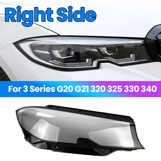 Roman-Seite Auto Scheinwerfer Objektiv Abdeckung Kopf Licht Lampe Schatten  Shell Glas Abdeckung Für-BMW G20 G21 3 SERIE 2019 2020 2021 - AliExpress