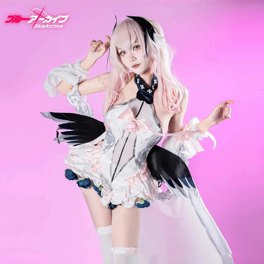 Blue Archive-Inspired Koharu Shimoe School Uniform Costume for Cosplay Events