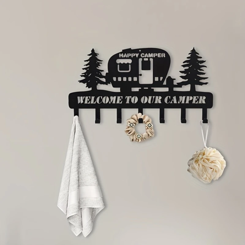 

Multi-Purpose HAPPY Hooks,Great For Organizing Keys, Towels, Clothes, Multi-Purpose Decorative Hooks