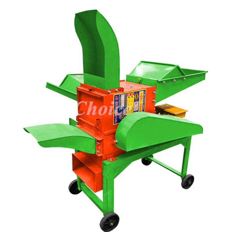 Small Livestock Farm Multi-functional Silage Feed Cutting Grinder Chopper Straw Chaff Corn Grinding Cutter Hammer Mill