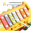 Multifunction Bus Children Toys Musical Instrument Cartoon Pulling Out Carrots Baby Montessori Educational Toys Bus Storage Box 4