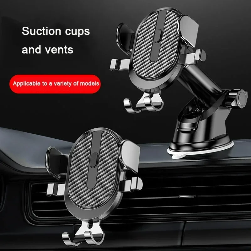 Car Phone Mount Universal Dashboard Car Phone Holder Multi-Functional 360 Rotating GPS Navigation Air Vent Mount Sucker Bracket