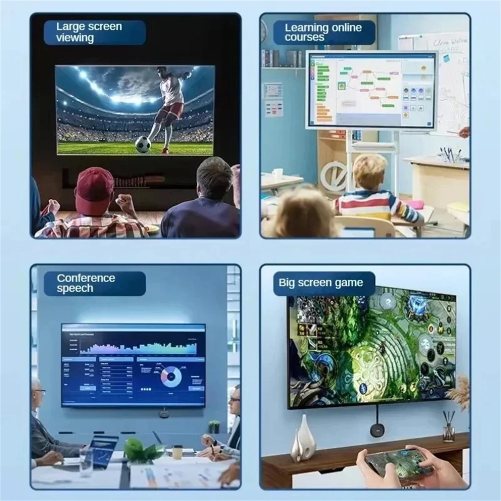 HD 무선 스크린 미러링 동글 1080P WiFi TV 스틱 Airplay Miracast DLNA iOS 안드로이드 Mac Windows TV 프로젝터용