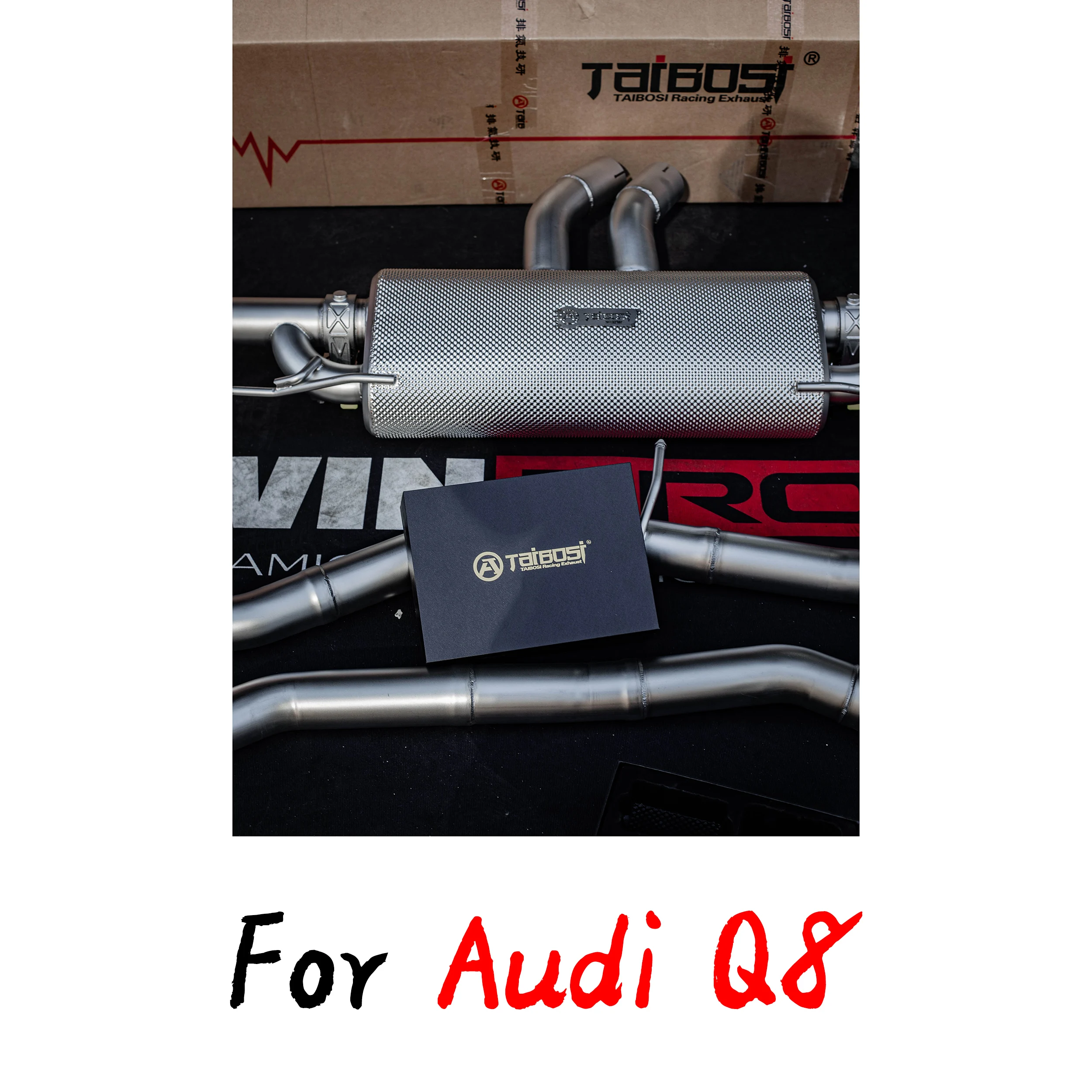 

For Audi Q8 3.0T Car Exhaust Taibosi Performance Catback Exhaust System Pipe Electric Valve Muffler Cutout Stainless Titanium