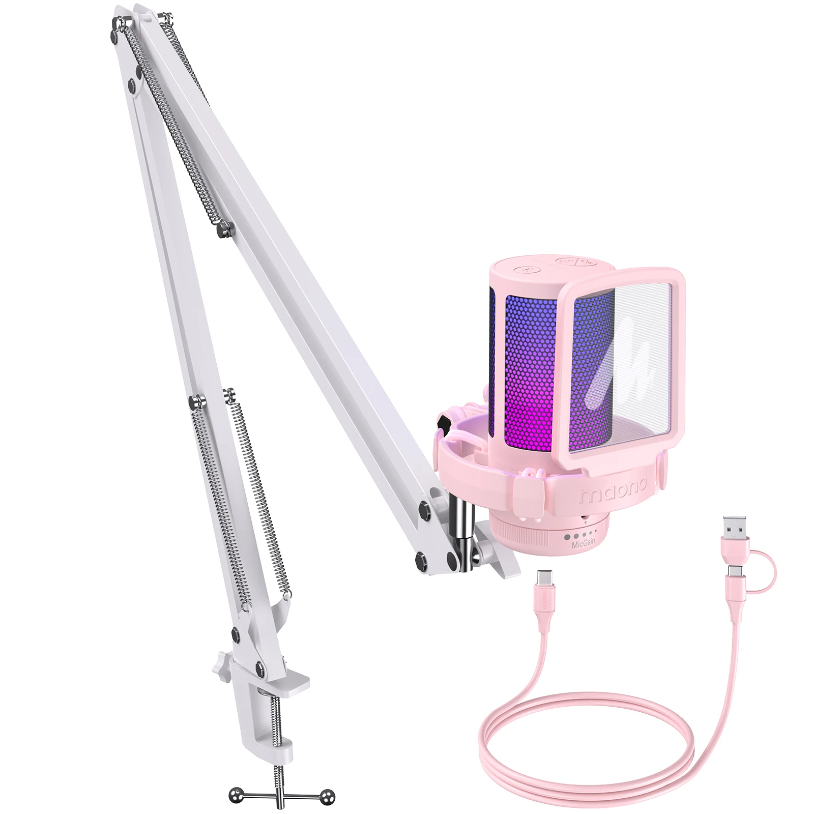 ماونو DGM20S ميكروفون USB RGB