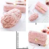 3pcs 100g Super Soft Velvet Yarn Chunky Blanket Yarn Chenille Yarns for Knitting and Crochet 4