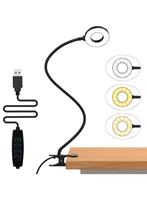 Desk Lamp, [3 Color Modes & 10 Brightness] LED Reading Light with Clamp, Flexible Gooseneck Book Light for Kids Reading Book 1